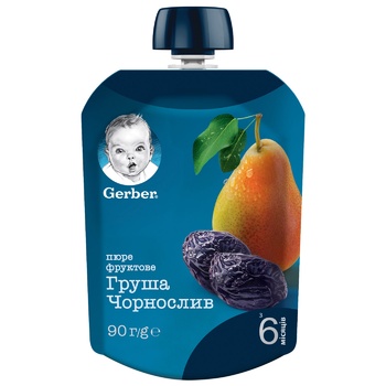 Пюре Gerber Груша чорнослив 90г