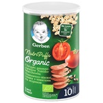 Gerber Organic Wheat-Oatmeal Snack with Tomatoes and Carrots 35g