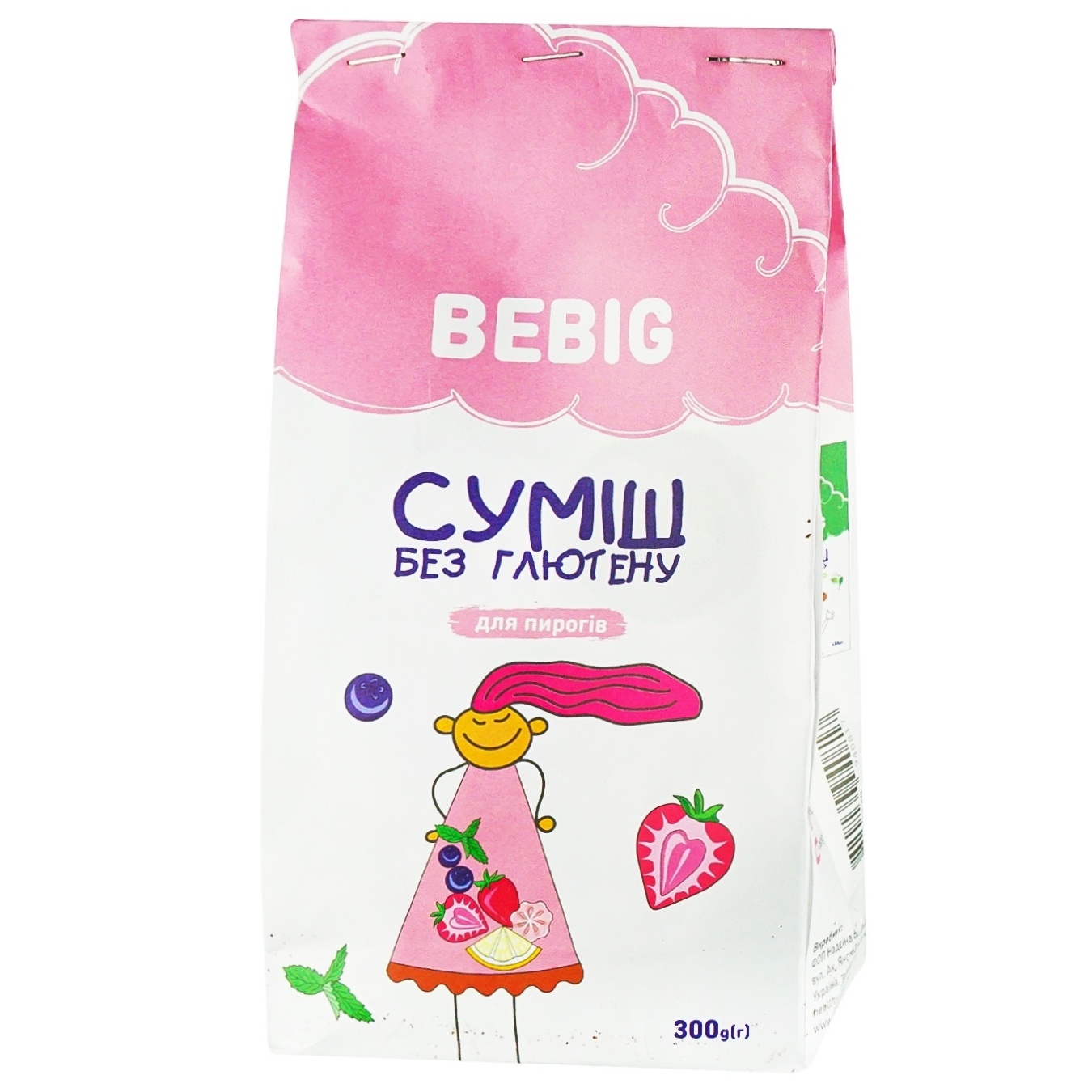 

Смесь для выпечки BeBig Пирогов без глютена 300г