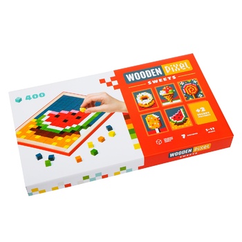 Wooden Pixel 6 Sweets Mosaic Toy