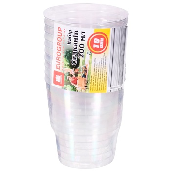 Eurogroup Set of Glasses 200ml 10pcs - buy, prices for COSMOS - photo 1