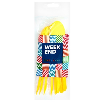 spoon week end plastic 10pcs