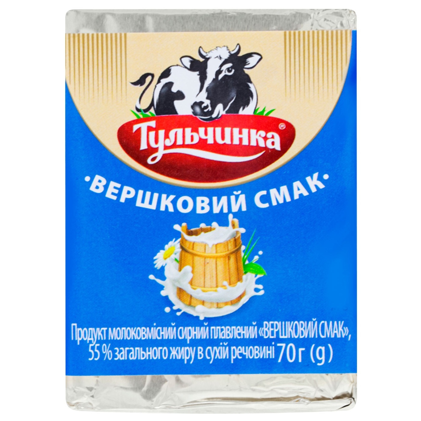 

Продукт сырный Тульчинка Сливочный вкус плавленный 55% 70г