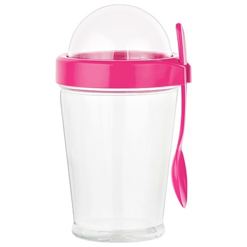 Renga Glass for Cereal with Spoon 450ml - buy, prices for Tavria V - photo 3