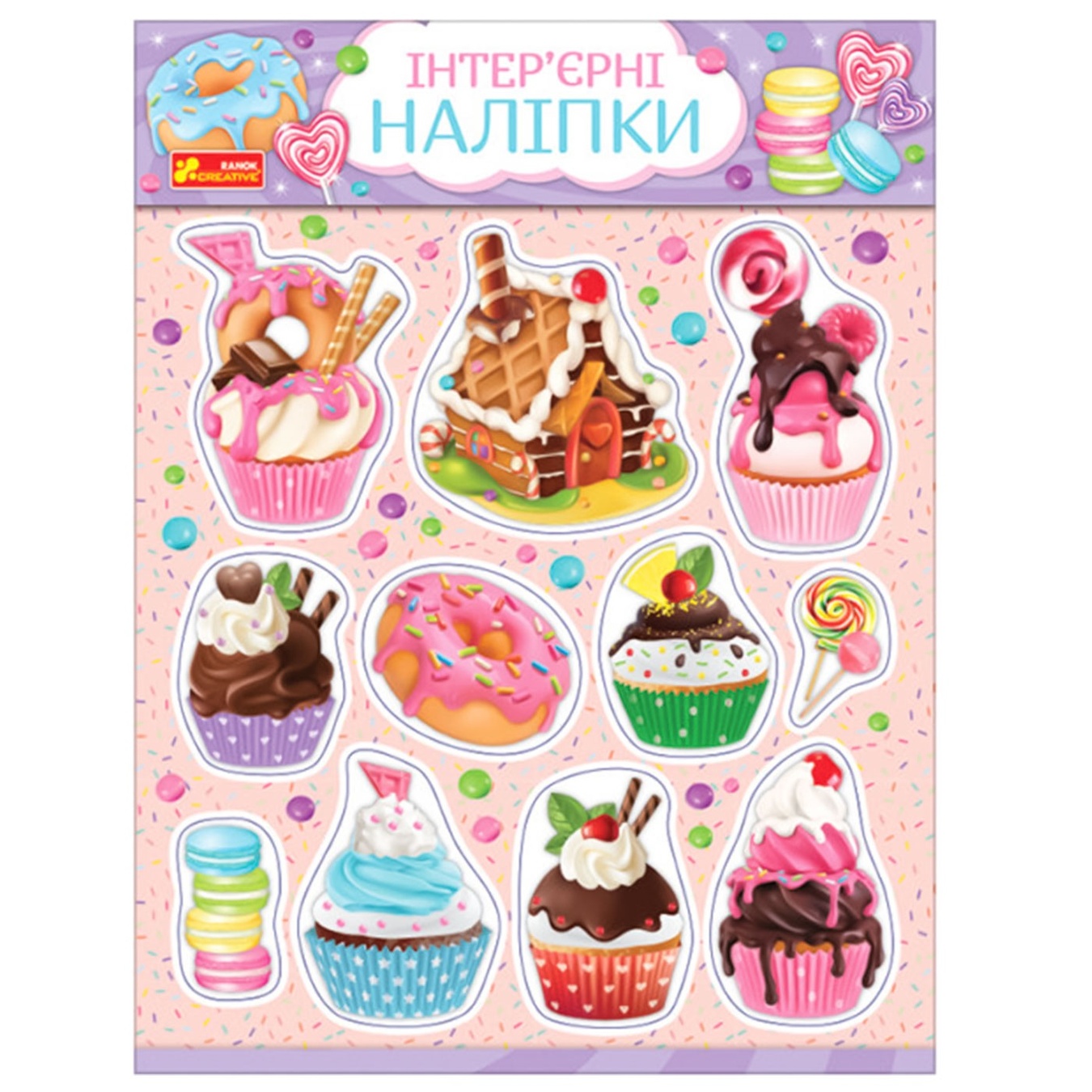 

Наклейки Ranok Creative Пирожные интерьерные