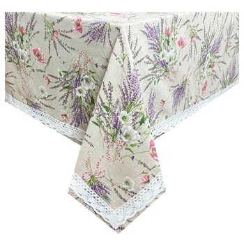 Provence Grosso Tablecloth with Lace 220x134cm - buy, prices for MegaMarket - photo 2