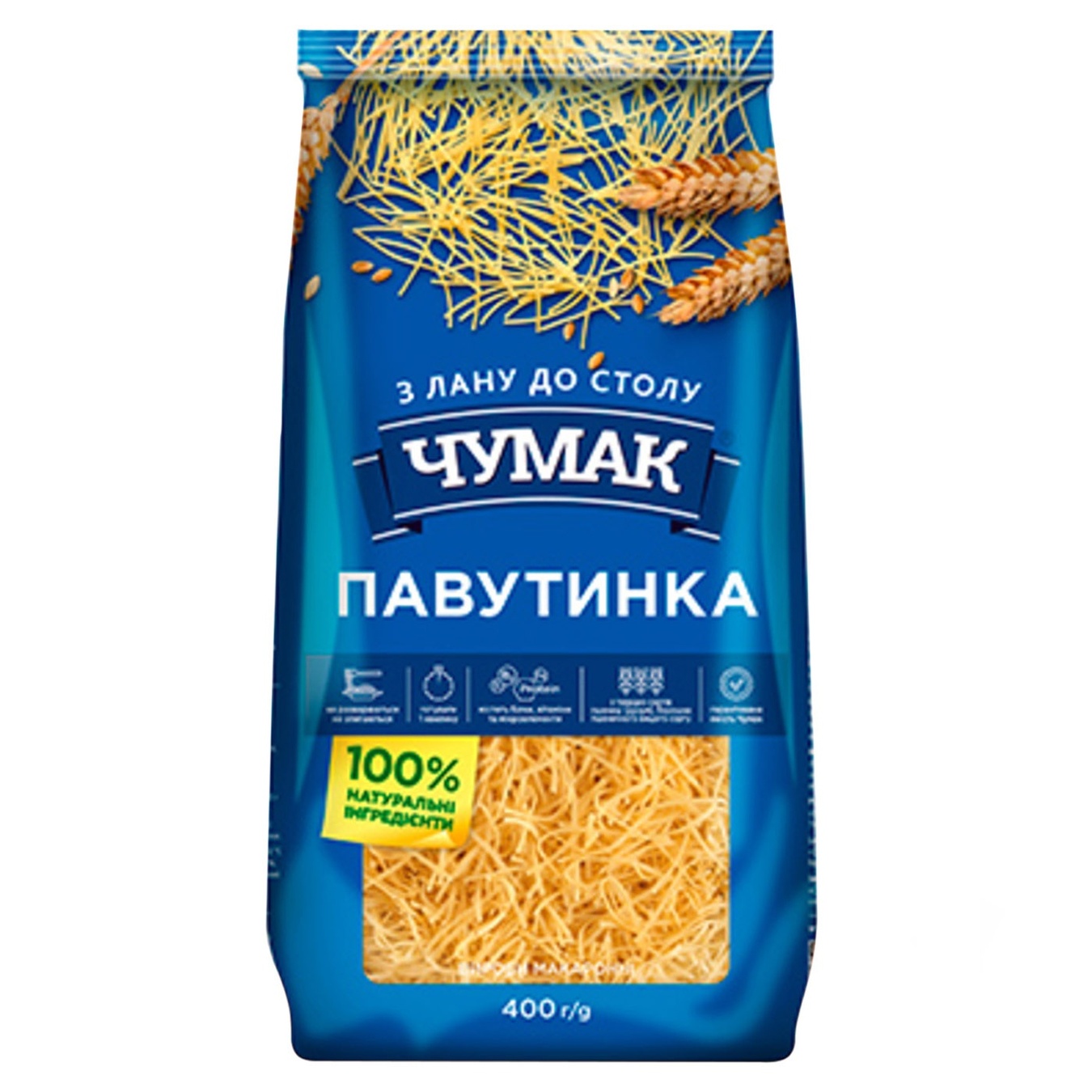 

Макароны Чумак Паутинка 400г