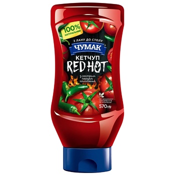 Кетчуп Чумак Red Hot 570г - купить, цены на Таврия В - фото 1