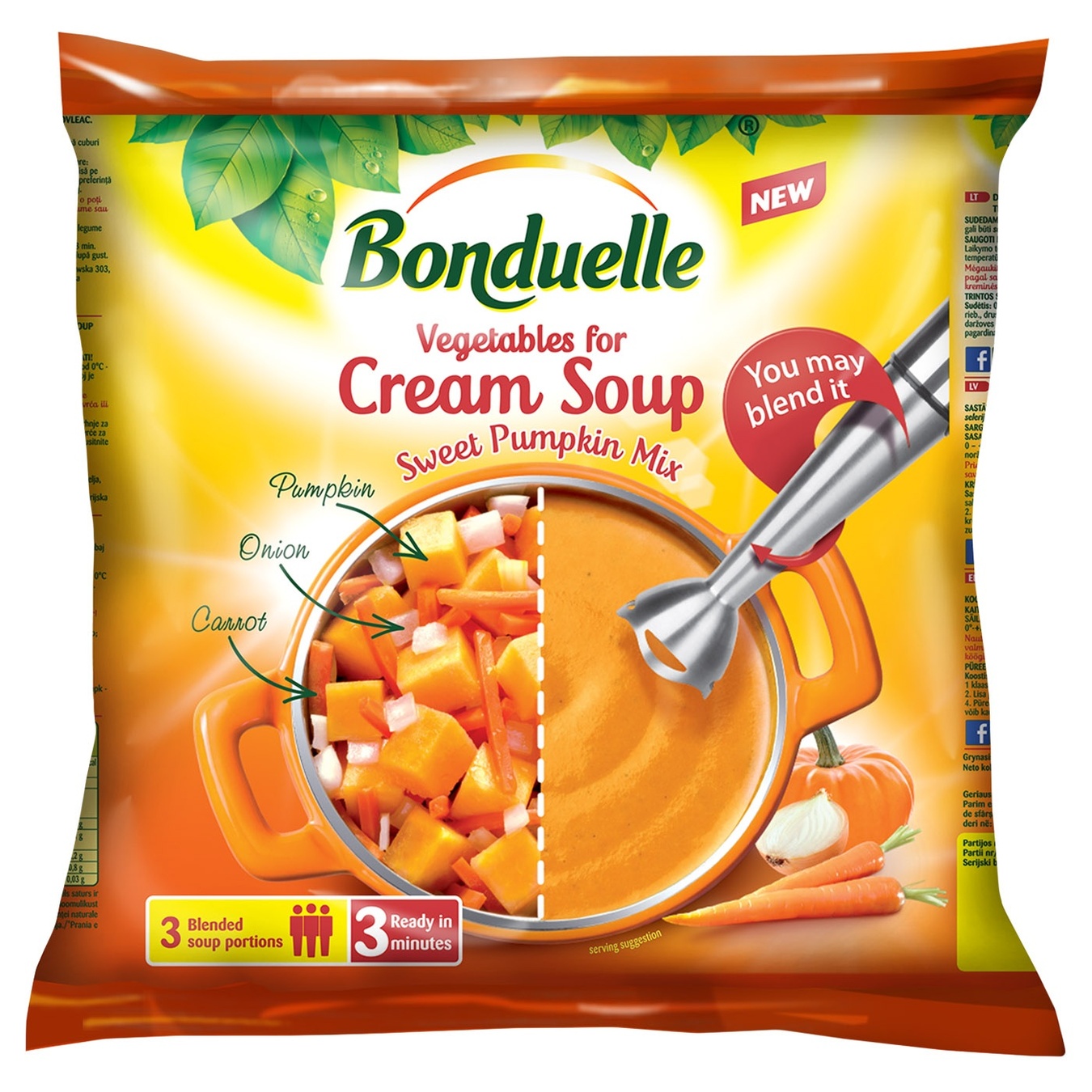 

Овощи Bonduelle для крем супа Тыквенный 400г