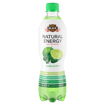 Black Energy Natural Energy Lime-Mint Drink 0.5l - buy, prices for NOVUS - photo 1