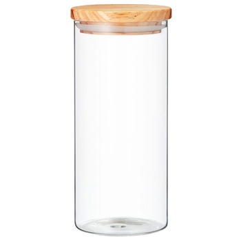 Jar Ambition glass for bulk products 1400ml Poland - buy, prices for COSMOS - photo 1