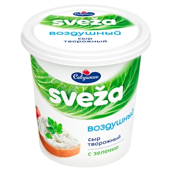 Savushkin Sveza Air Soft Cheese with Greens 60% 150g