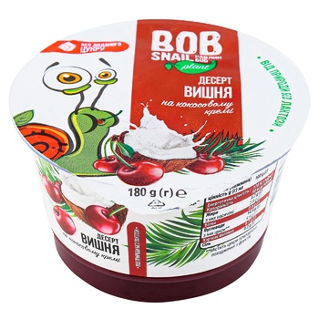 Snail Bob Dessert with Coconut and Cherry 180g - buy, prices for Auchan - photo 1