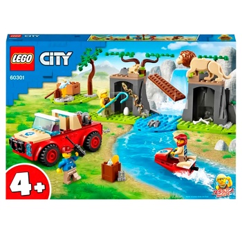 Конструктор Lego City Спасательный внедорожник для зверей 60301 - купить, цены на METRO - фото 1