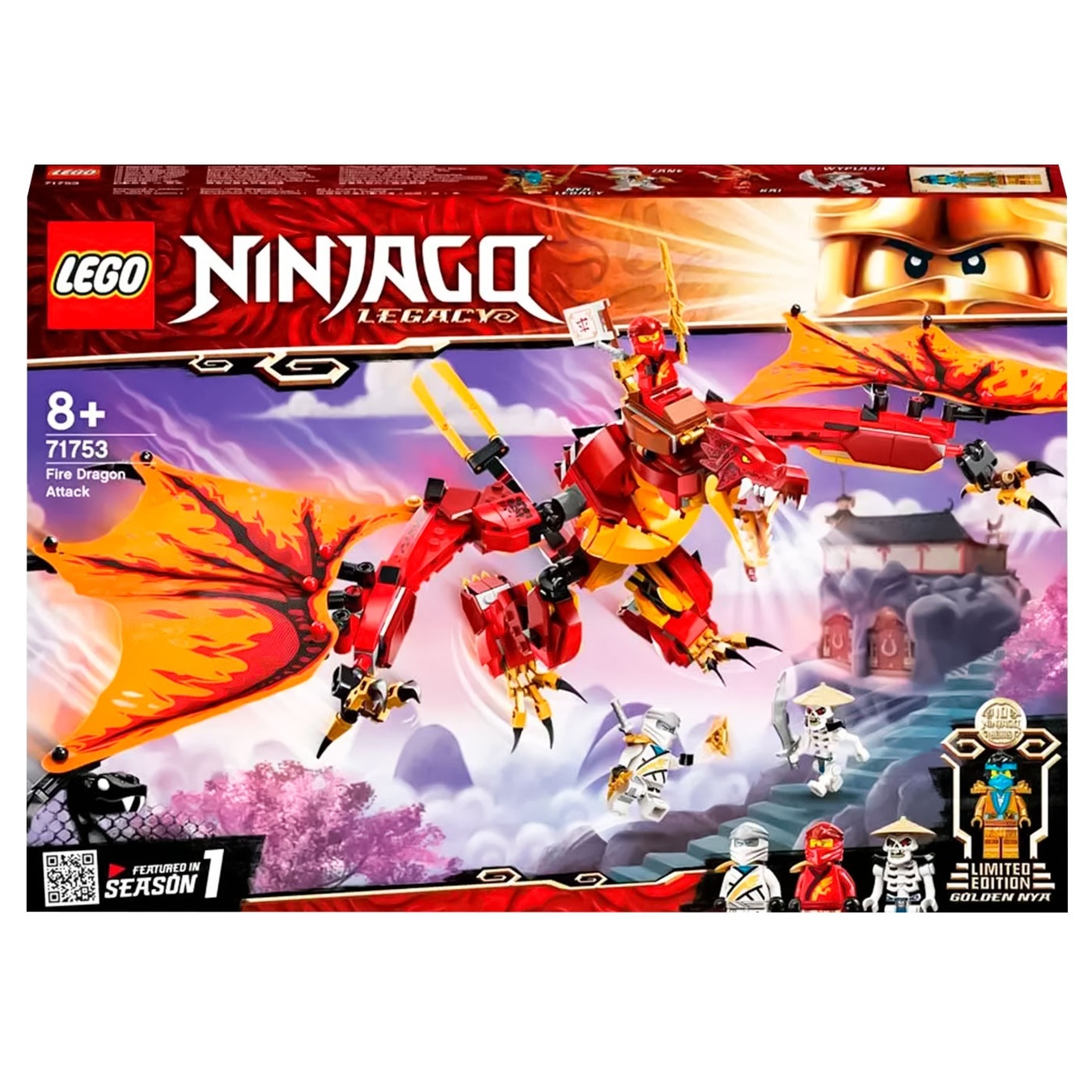 

Конструктор Lego Ninjago Атака огненного дракона 71753