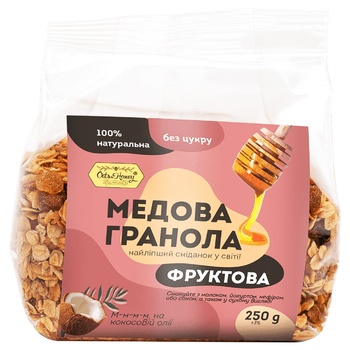 Гранола Oats&Honey медова фруктова 250г - купити, ціни на Auchan - фото 1