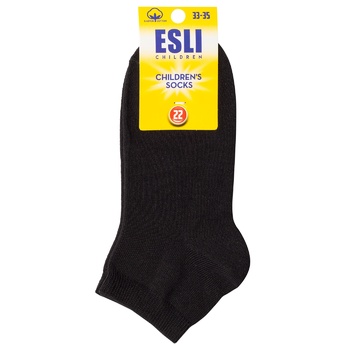 Esli Black Children's Socks Size 22 - buy, prices for COSMOS - photo 1