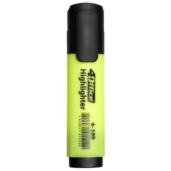 Маркер 4Office текстовый желтый 1-4,5мм - купить, цены на Auchan - фото 1