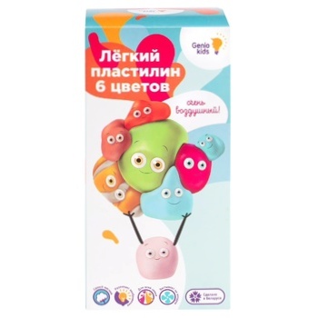 Набор для лепки Genio Kids 6 цветов - купить, цены на МегаМаркет - фото 2