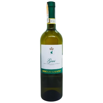Вино Bricco Gaiano Gavi DOCG белое сухое 12,5% 0,75л - купить, цены на КОСМОС - фото 1