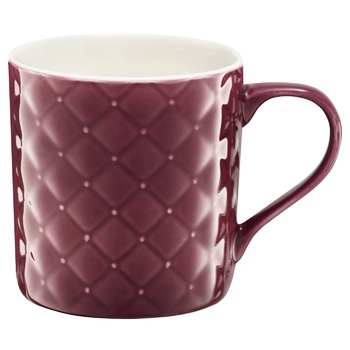 Ambition Glamour Purple Ceramic Quilted Mug 420ml - buy, prices for COSMOS - photo 1
