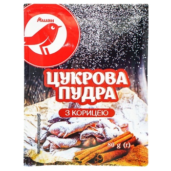 Сахарная пудра Ашан с корицей 80г - купить, цены на Auchan - фото 1