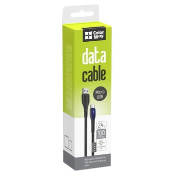 Кабель ColorWay Micro USB 2.4A 1м - купити, ціни на Auchan - фото 1