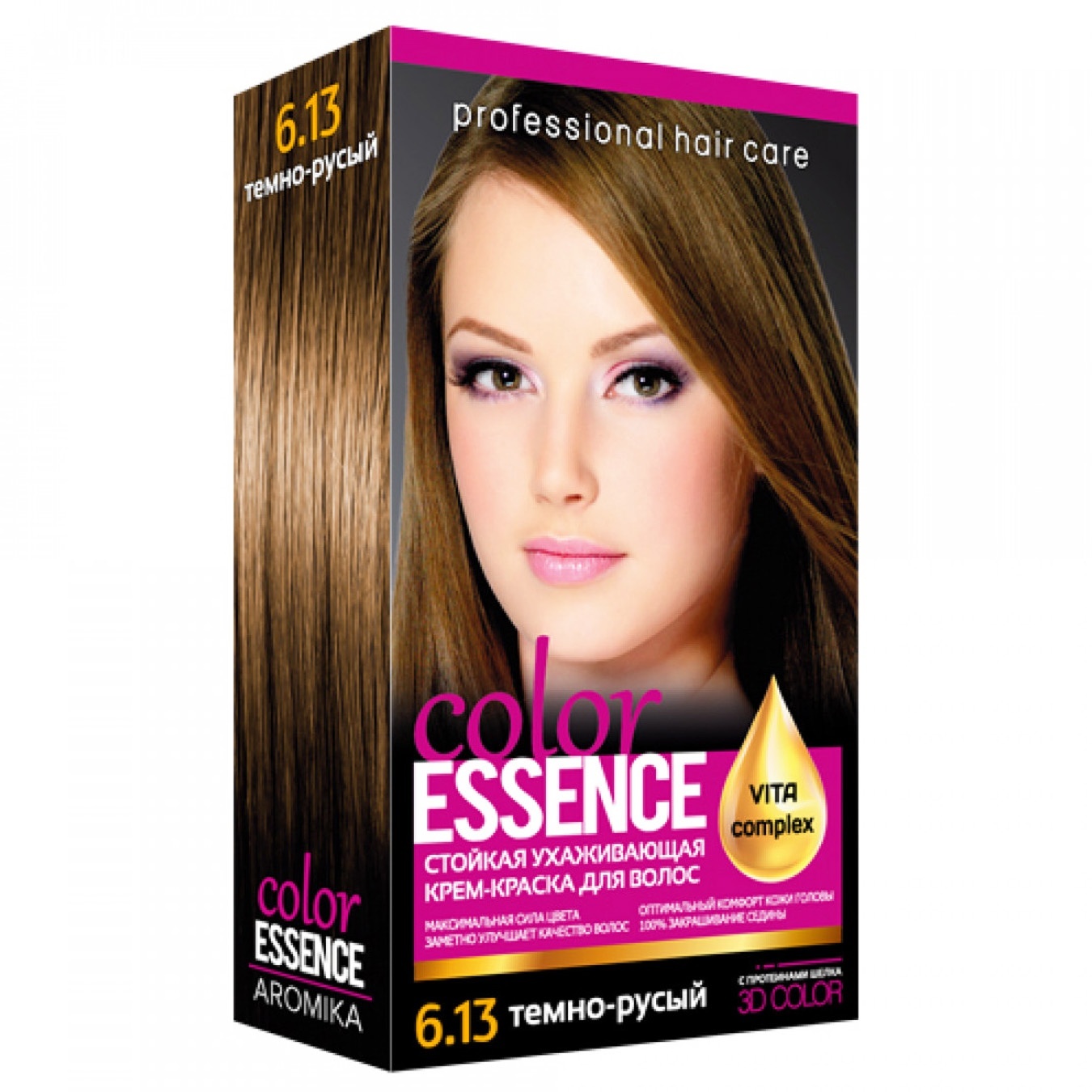 

Краска для волос Аромат Color Essence 6.13 Темно-русый