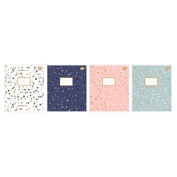 Interdruk Terrazzo Notebook A5 60 Sheets Checkered assortment