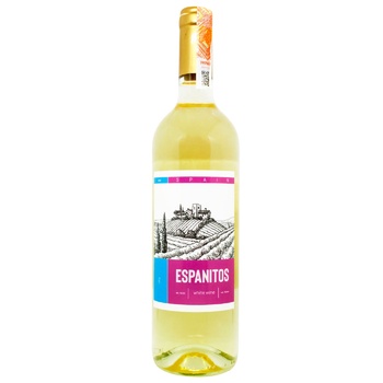 Espanitos White Dry Wine 10.5% 0.75l - buy, prices for EKO Market - photo 1