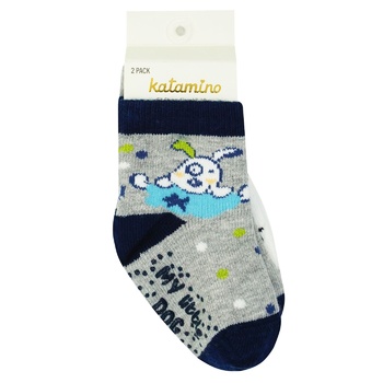 Katamino Children's Socks for Boys 0-6months 2pcs - buy, prices for - photo 3