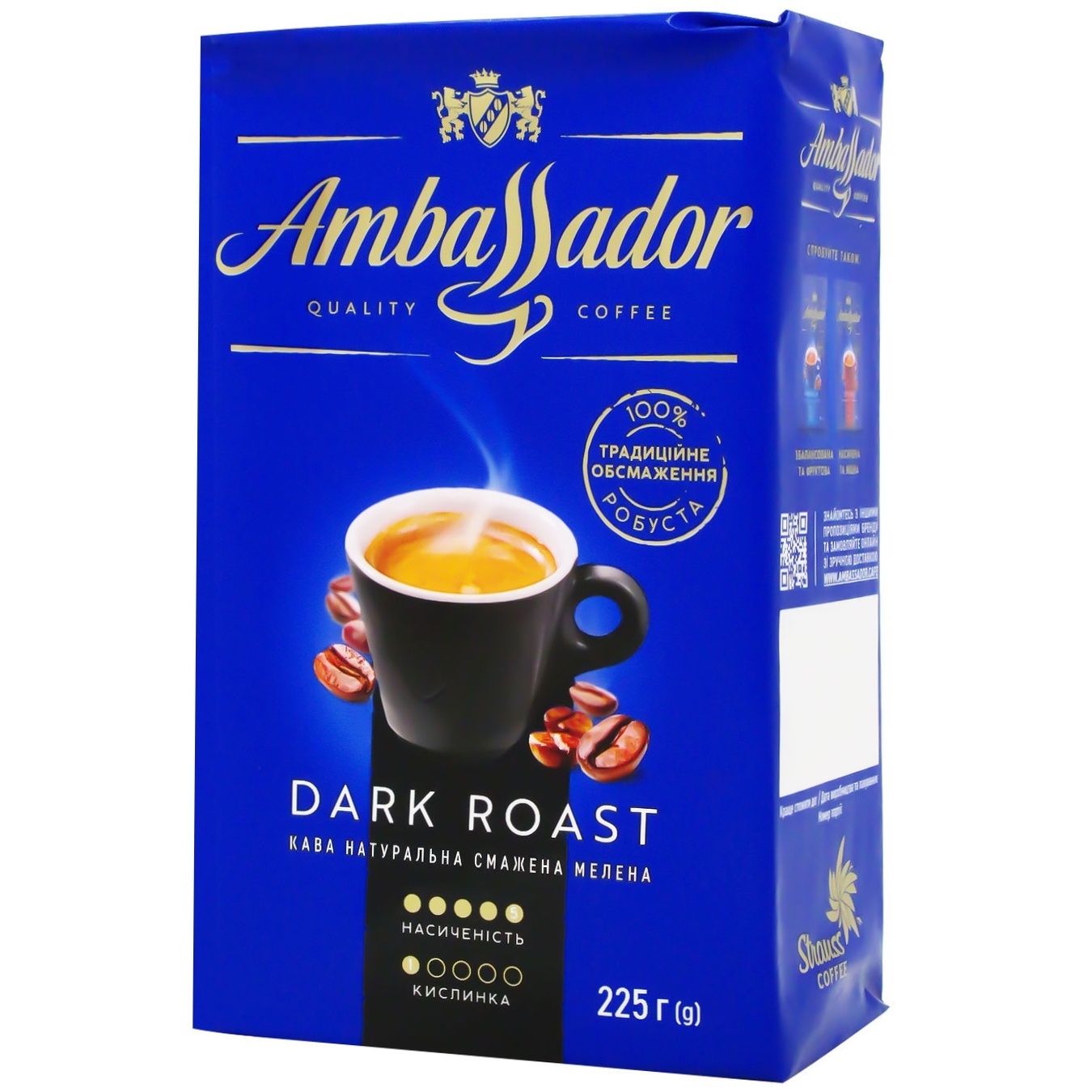 

Кофе Ambassador Dark Roast молотый 225г