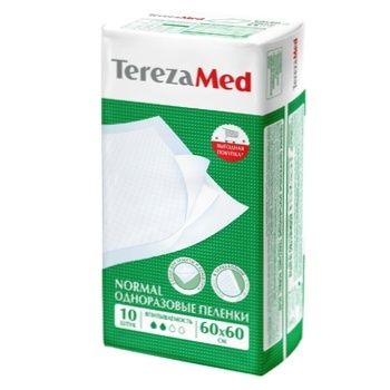 TerezaMed Normal Disposable Diapers 60*60cm 10pcs - buy, prices for Auchan - photo 1