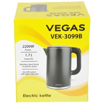 Vegas Electric Kettle VEK-3099B - buy, prices for Auchan - photo 1