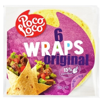 Poco Loco Wheat-corn Tortilla 380g - buy, prices for Auchan - photo 1