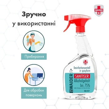 Дезінфектор Waider для твердих поверхонь та шкіри 740мл - купити, ціни на ЕКО Маркет - фото 6