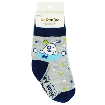 Шкарпетки дитячі Katamino для хлопчиків 6-12місяців 2шт - купити, ціни на КОСМОС - фото 3