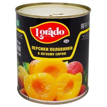 Lorado Peach Halves in Light Syrup 850g - buy, prices for - photo 1