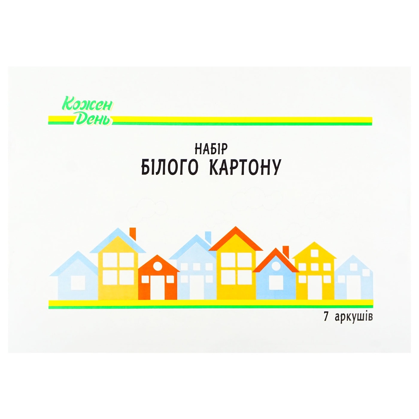 

Картон Каждый День белый 7 листов