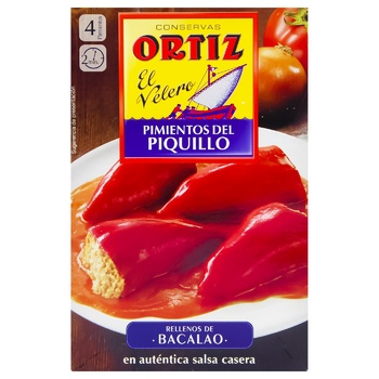 Conservas Ortiz Piquillo Pepper Stuffed with Cod 300g - buy, prices for - photo 2