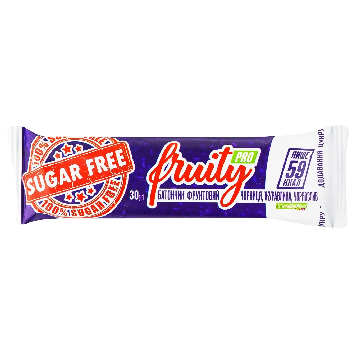 

Батончик Healthy Meal черника клюква чернослив без сахара 30г