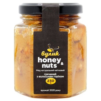 Vulyk Selected Honey Buckwheat Honey with Walnut 230g - buy, prices for COSMOS - photo 1