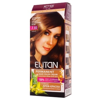 Elitan Intensive Hair Dye №7.81 shining nacreous-brown - buy, prices for EKO Market - photo 1