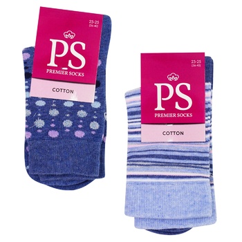 Шкарпетки Premier Socks жіночі р.23-25 в асортименті - купити, ціни на ЕКО Маркет - фото 1