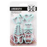 Ardesto Tasty Baking Blue Tiffany Forms Set for Cookies 6pcs