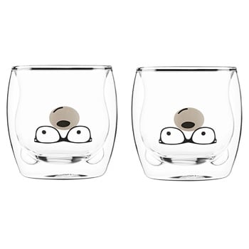 Ardesto Animals Double Walls Glass Set 250ml 2pcs - buy, prices for MegaMarket - photo 1