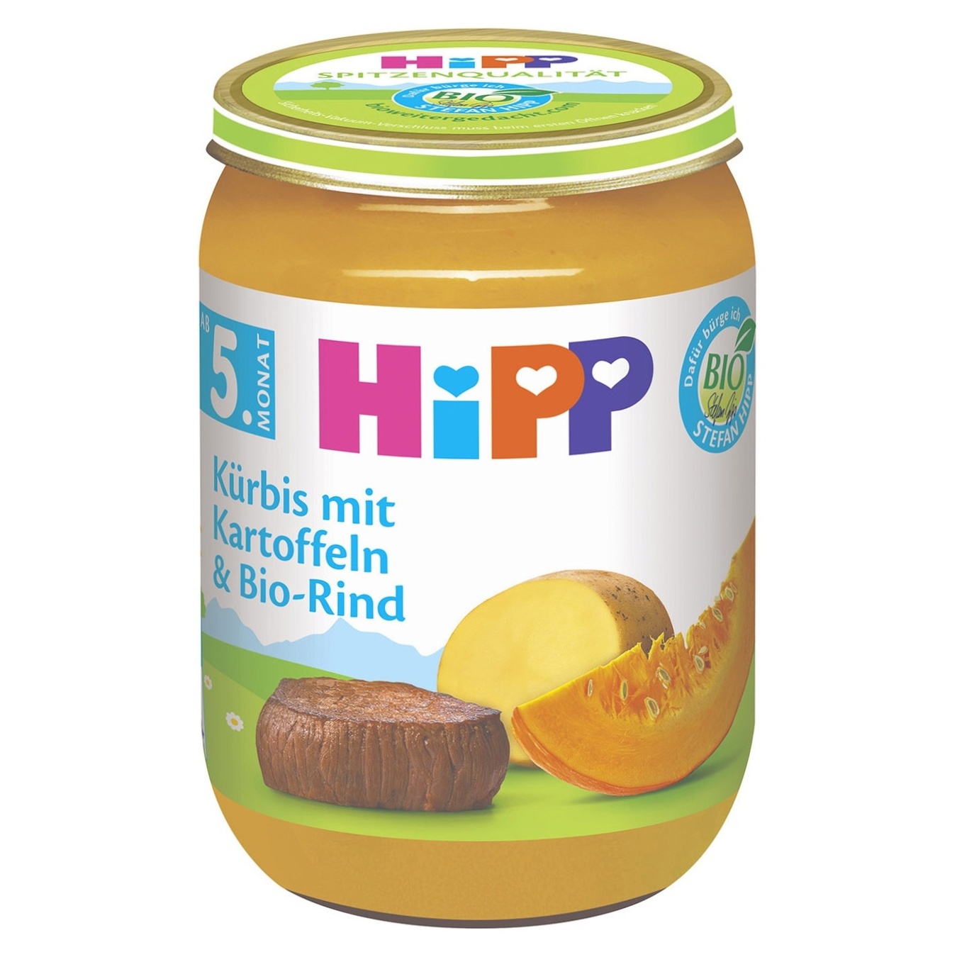 

Пюре Hipp Тыква и картофель с говядиной 190г
