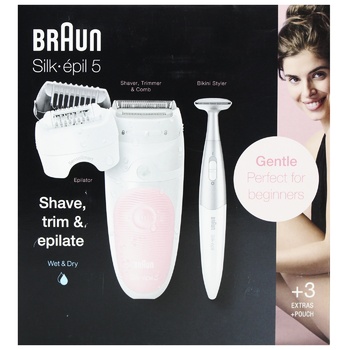 Епілятор Braun Silk epil 5 SES 5/820 + FG1100 - купить, цены на - фото 3