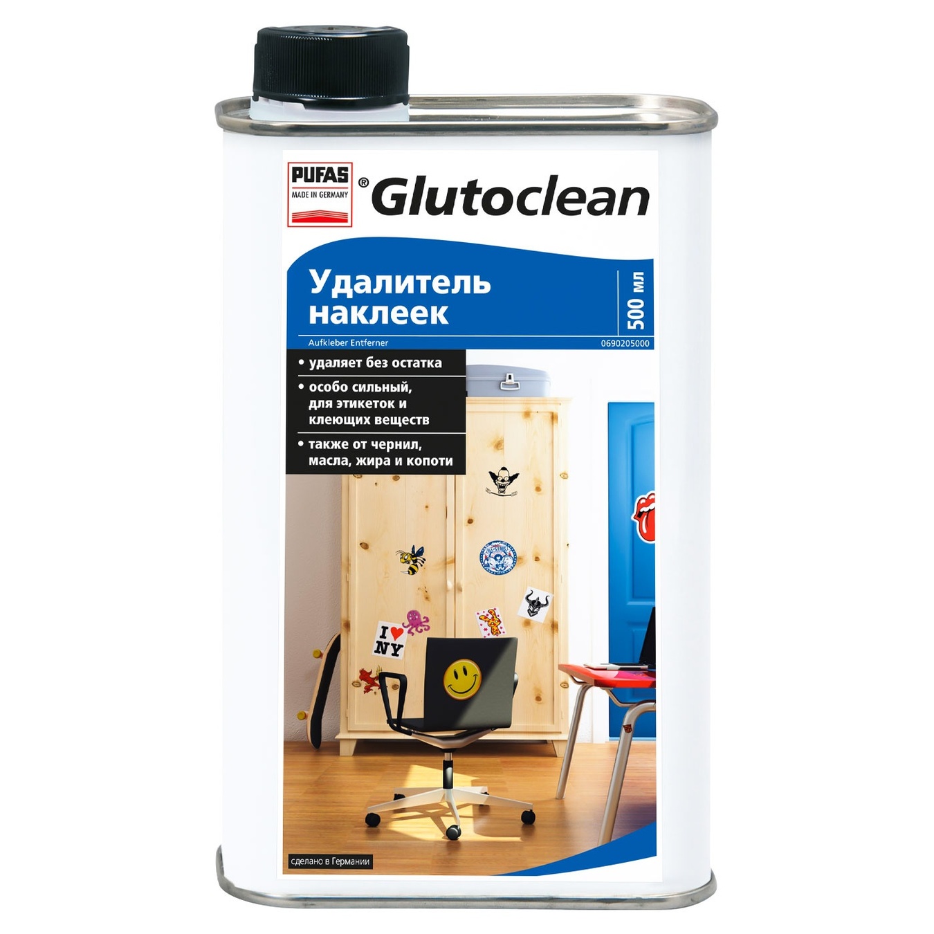 

Средство Glutoclean для удаления наклеек 0,5л