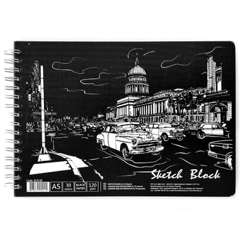 Ofort Album for Drawing on Spiral Black A5 30 sheets - buy, prices for Auchan - photo 3